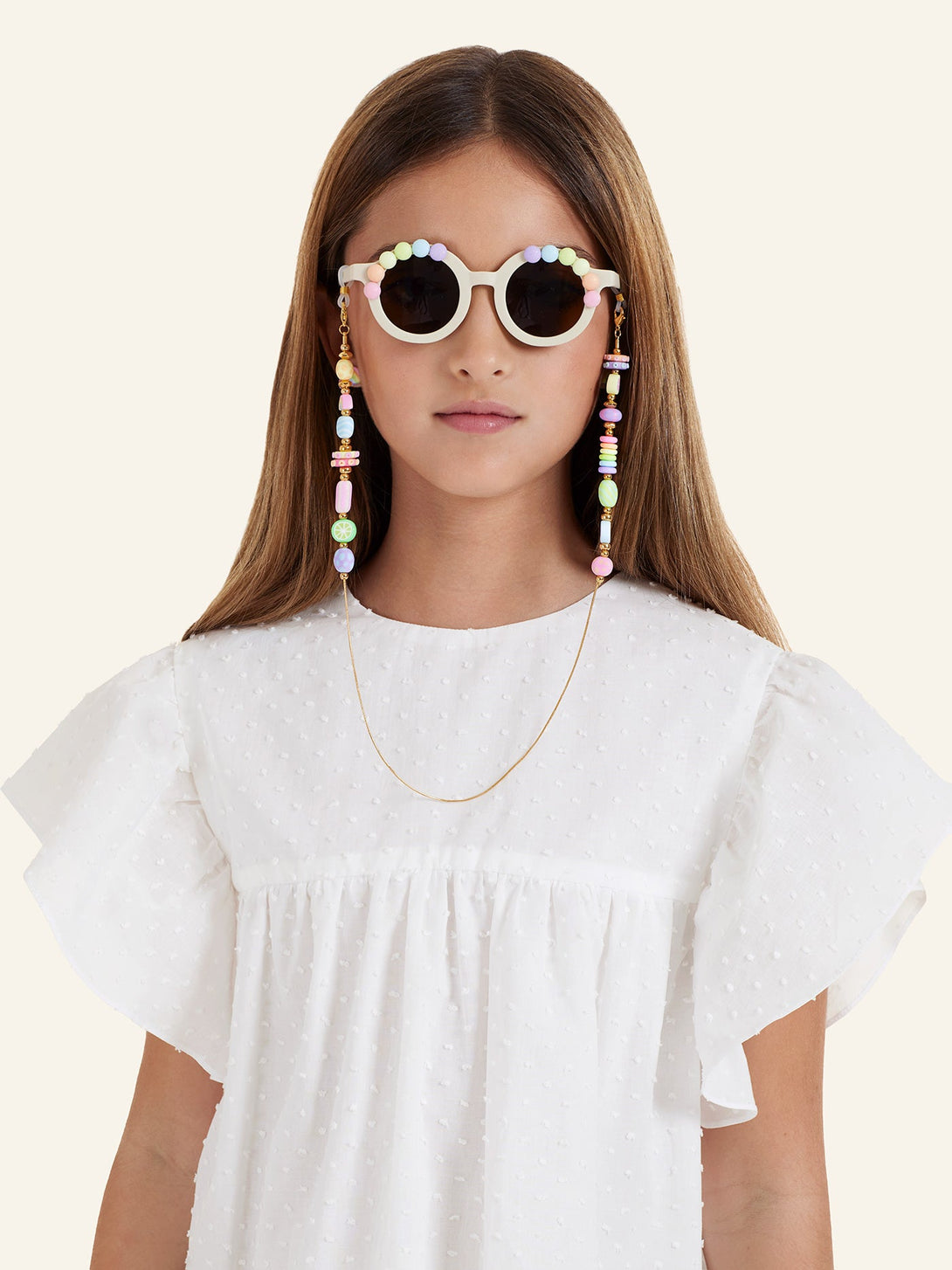 Gafas Beige Rainbow - RosePartout